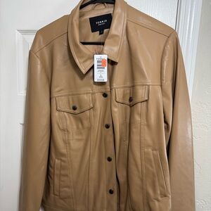 Torrid Women's Tan Leather Jacket